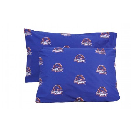 COLLEGE COVERS College Covers BOIPCSTPR Boise State Printed Pillow Case - Set of 2 - Solid BOIPCSTPR